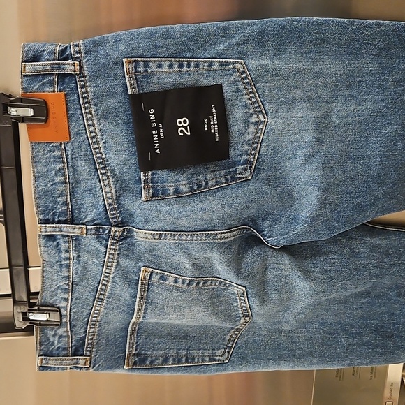 💕ANINE BING💕 Knox Jean ~ Mineral Blue 28 NWT - Picture 11 of 16